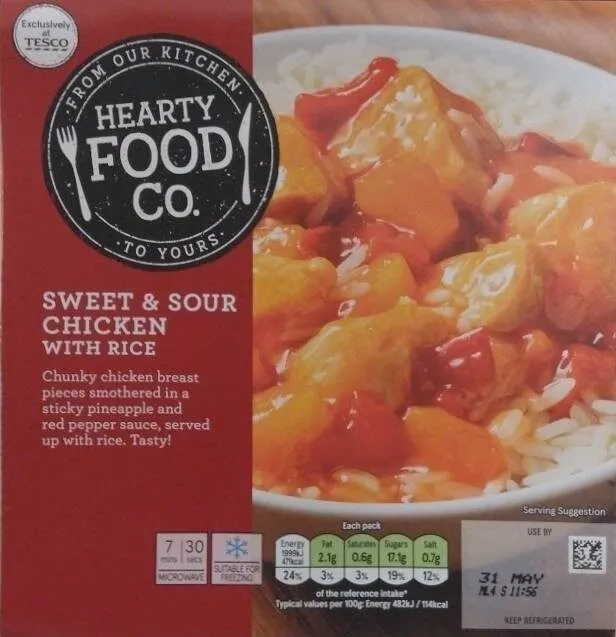 Sweet and Sour Chicken with Rice