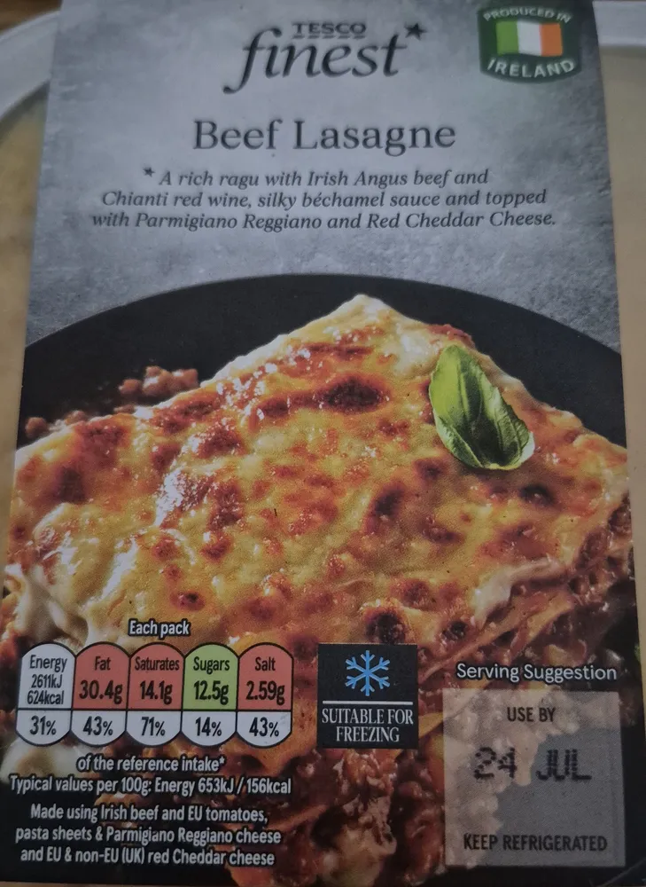 Beef Lasagne