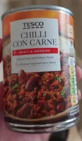 TESCO CHILLI CON CARNE MEATY & WARMING Minced beef