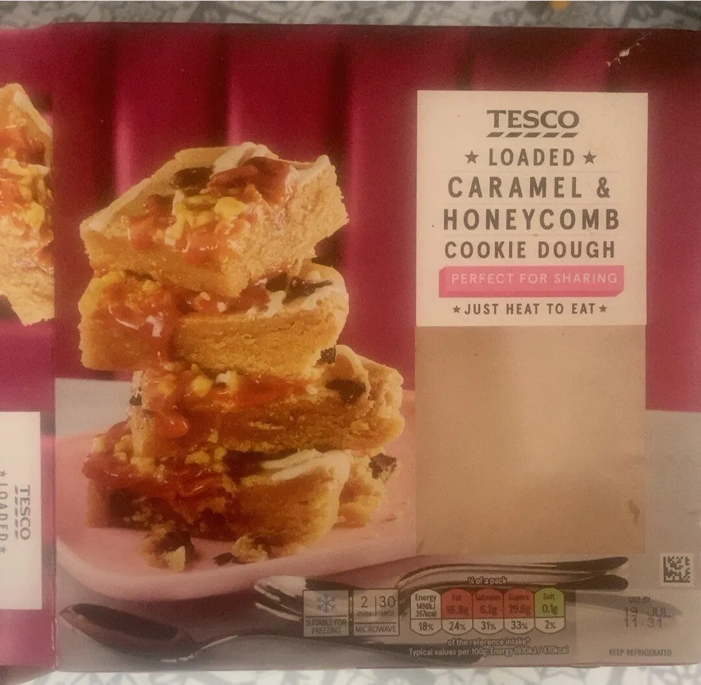 Caramel & honeycomb cookie dough