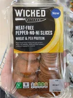 Meat-free pepper-no-ni slices