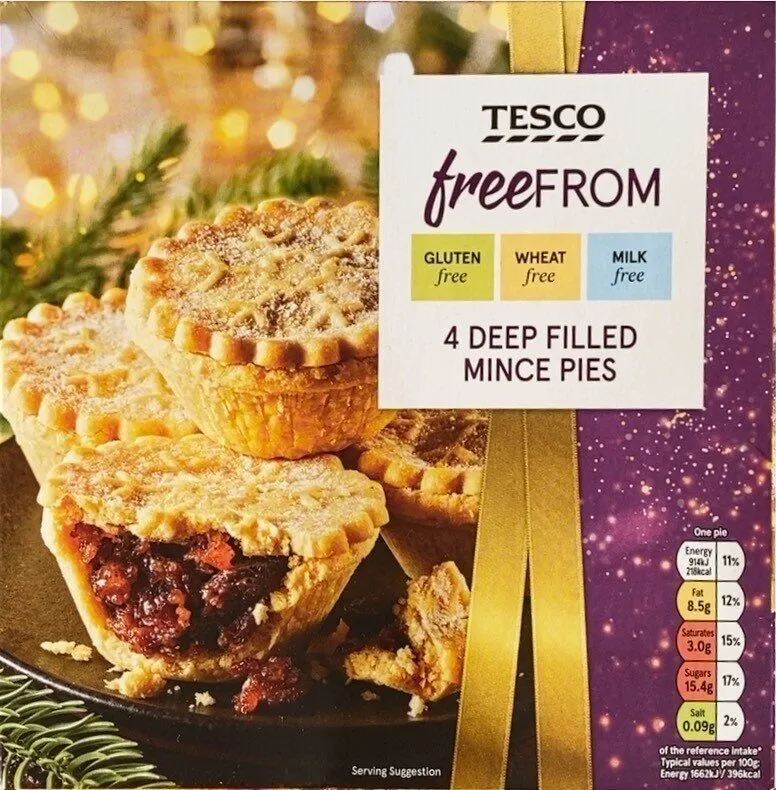 4 Deep Filled Mince Pies