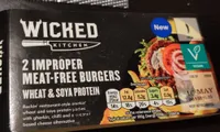 Improper meat-free burgers