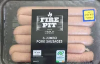 6 Jumbo Pork Sausages