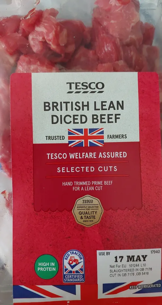 BRITISH LEAN DICED BEEF