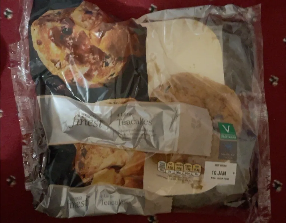 4 Large Teacakes