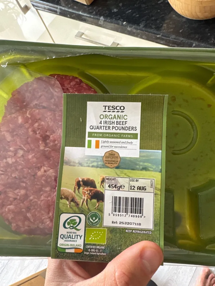 Organic Beef Burgers