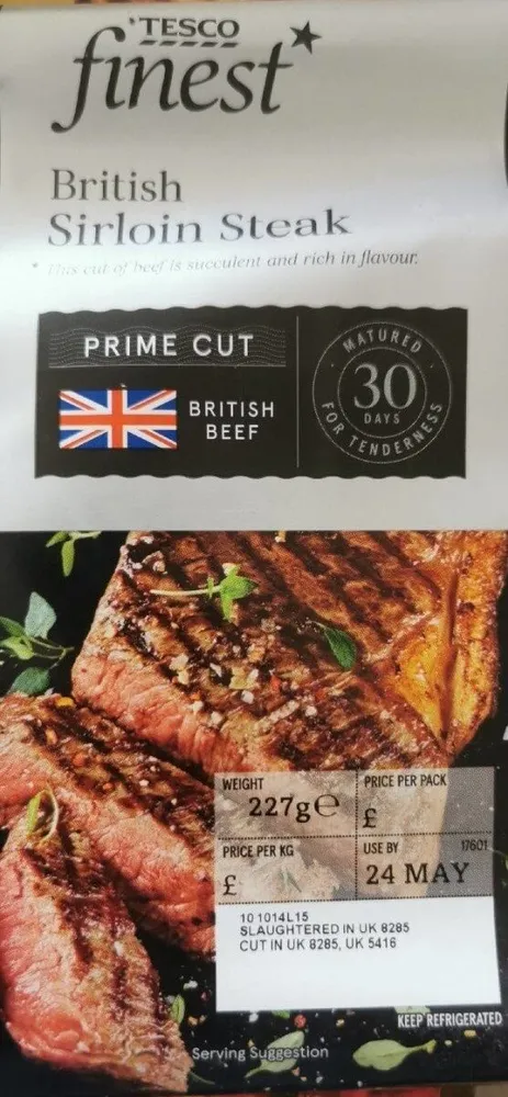 British Sirloin Steak