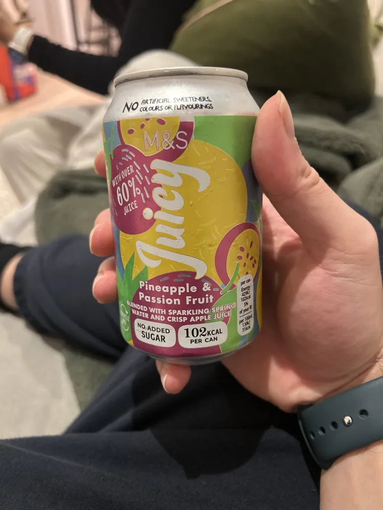 Pineapple And Passionfruit Sparkling Drink