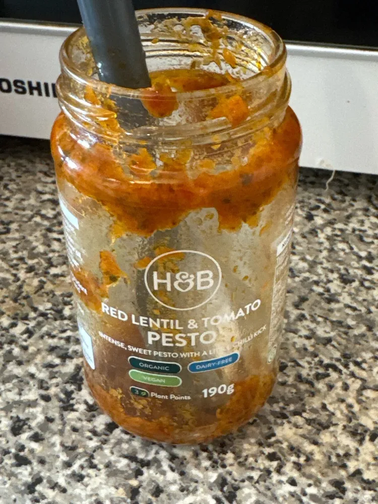 red lentil & tomato pesto