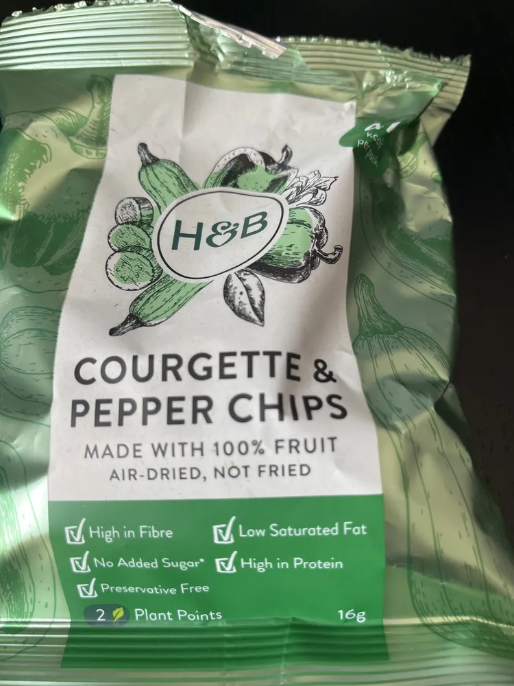 courgette and pepper chips