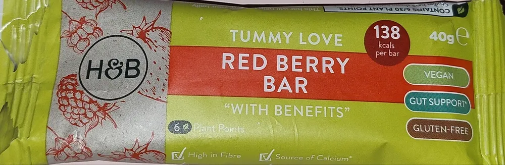 Tummy Love Red Berry Bar "With Benefits"