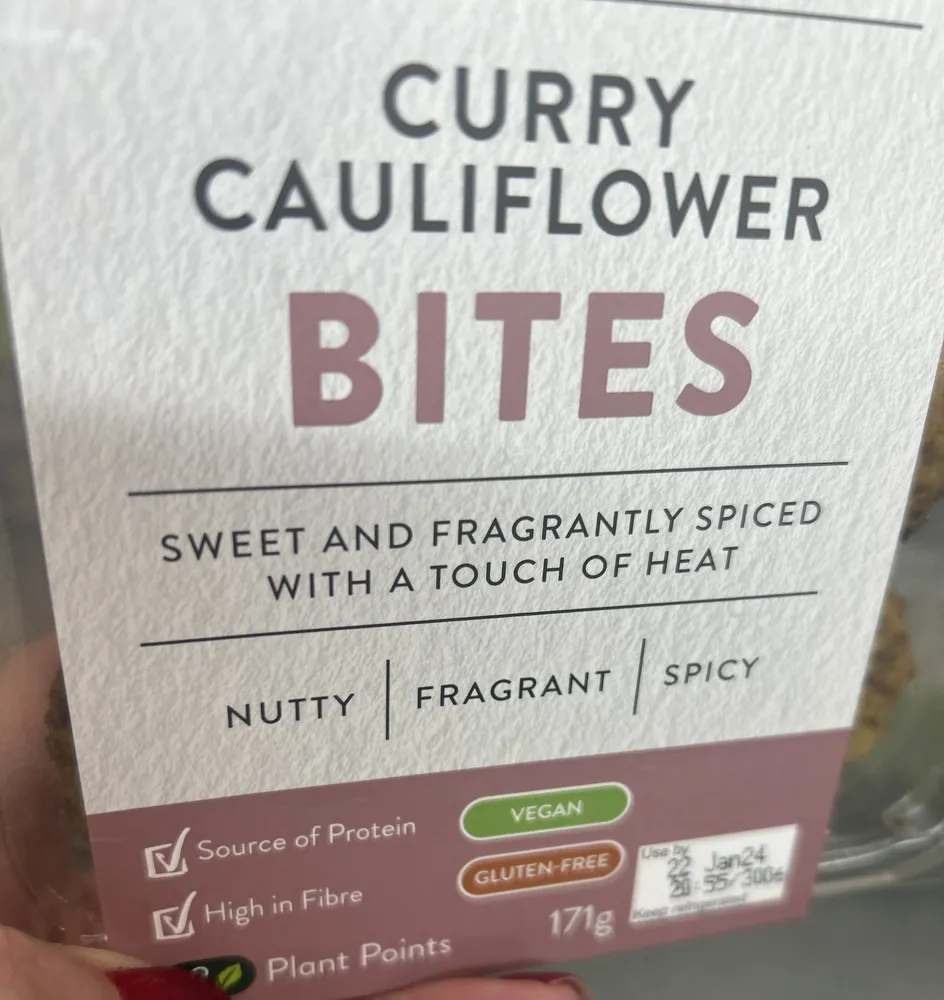 curry cauliflower bites