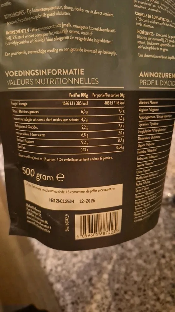 holland&barret protein powder cacao
