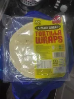 6 Plain Wheat Torilla Wraps