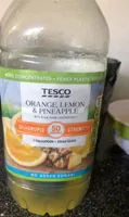 Orange lemon and pinaple concerntrate