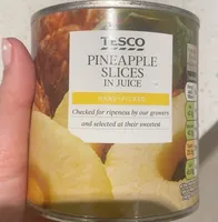 Tesco pinapple slices in juice