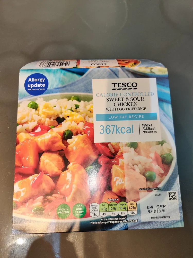SWEET & SOUR CHICKEN WITH EGG FRIED RICE