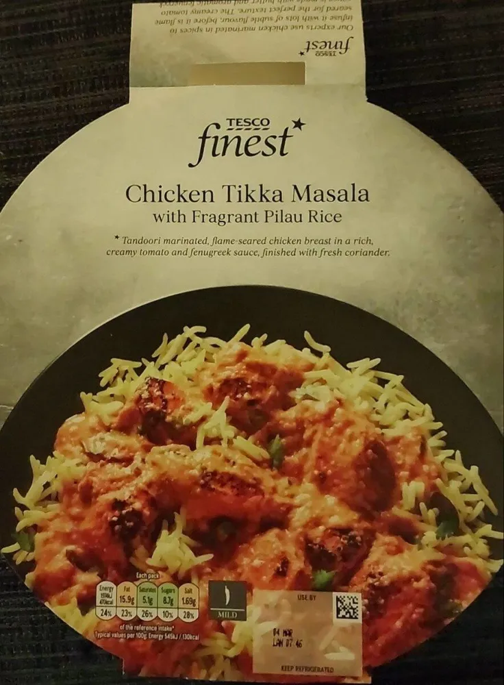 Chicken Tikka Masala with Fragrant Pilau Rice