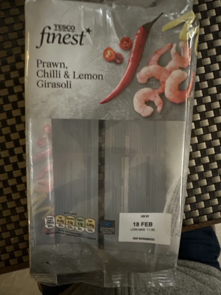 Prawn, Chilli, & Lemon Girasoli