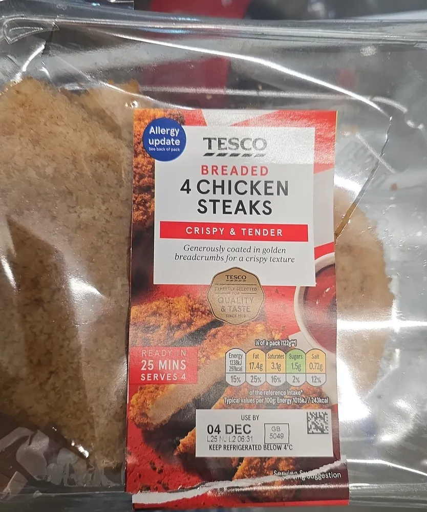 Breaded Chicken Steaks