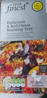 Butternut and red onion roasting tray