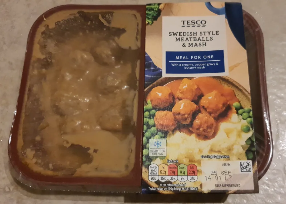 Swedish meatballs and mash