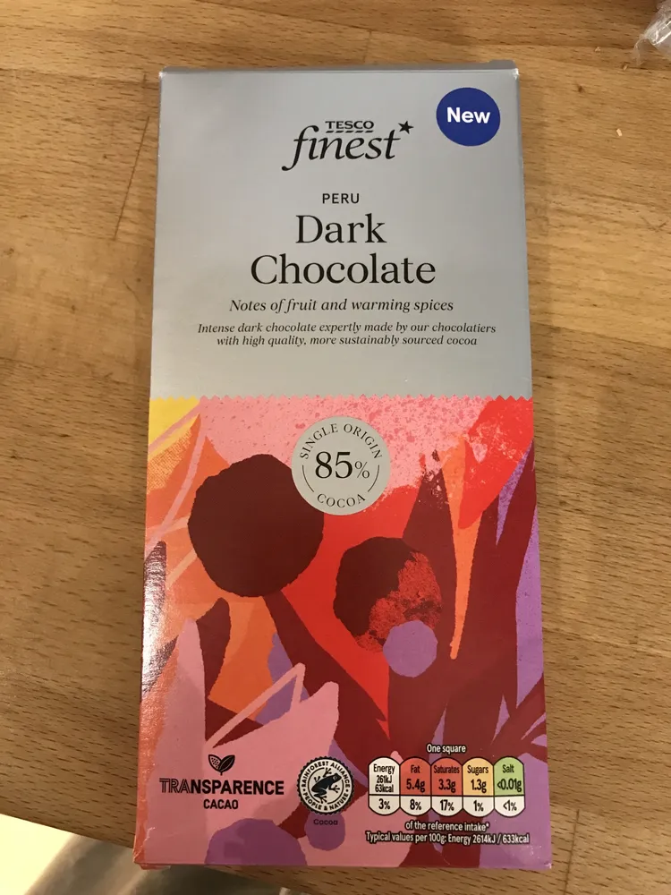 Peru Dark Chocolate 85%