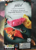 Tesco finest chicken, prawn, vegetable Rainbow Goyza