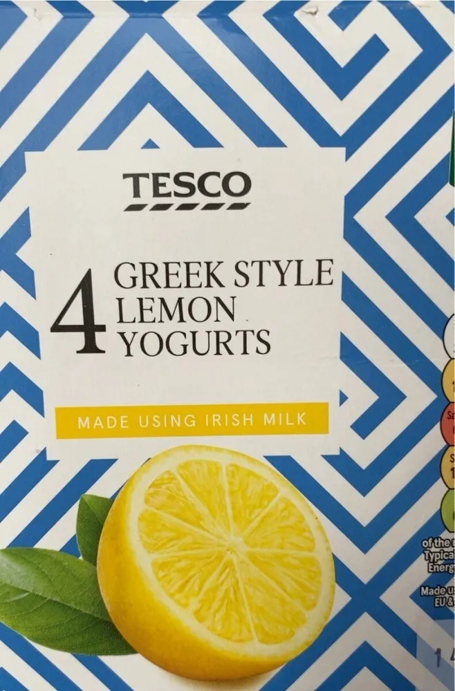 Greek style lemon yogurts