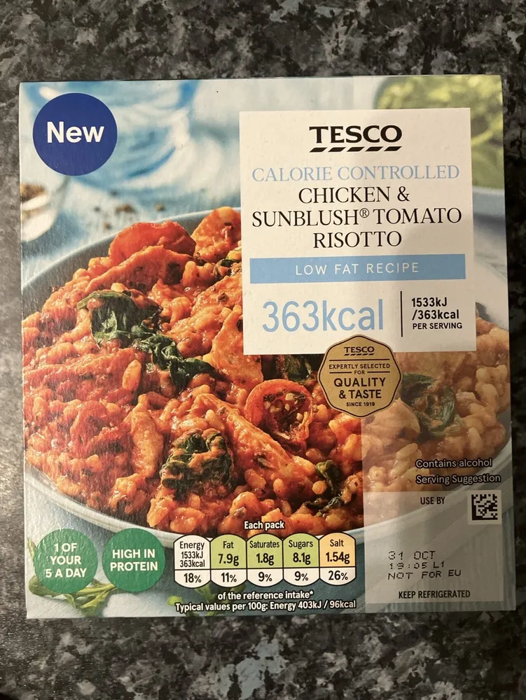 Calorie Controlled Chicken & Sunblush Tomato Risotto