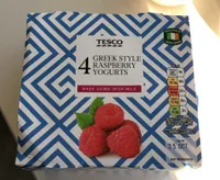 Greek style rasberry yogurts