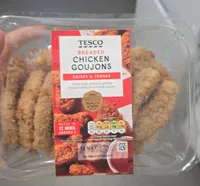 1499 TESCO BREADED CHICKEN GOUJONS CRISPY & TENDER