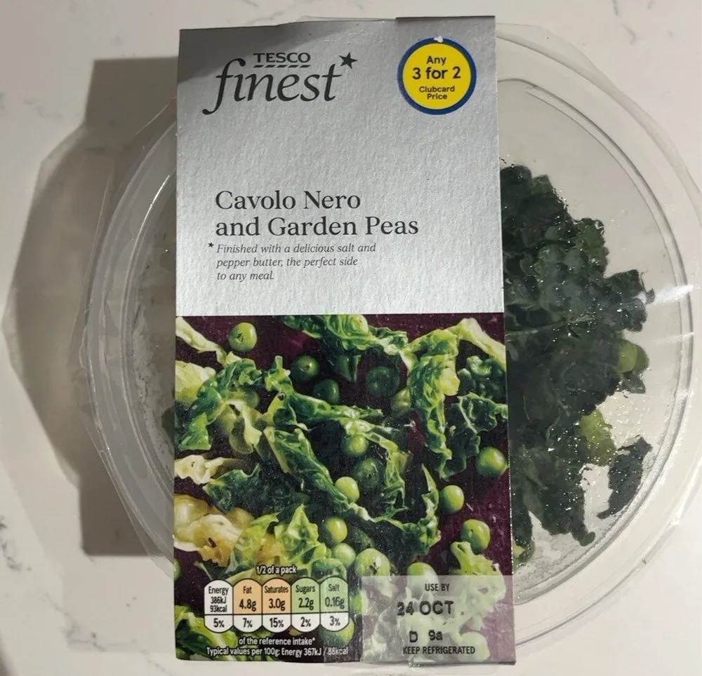 Cavolo Nero and Garden Peas
