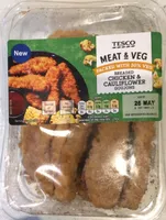 Meat and veg breaded chicken and cauliflower