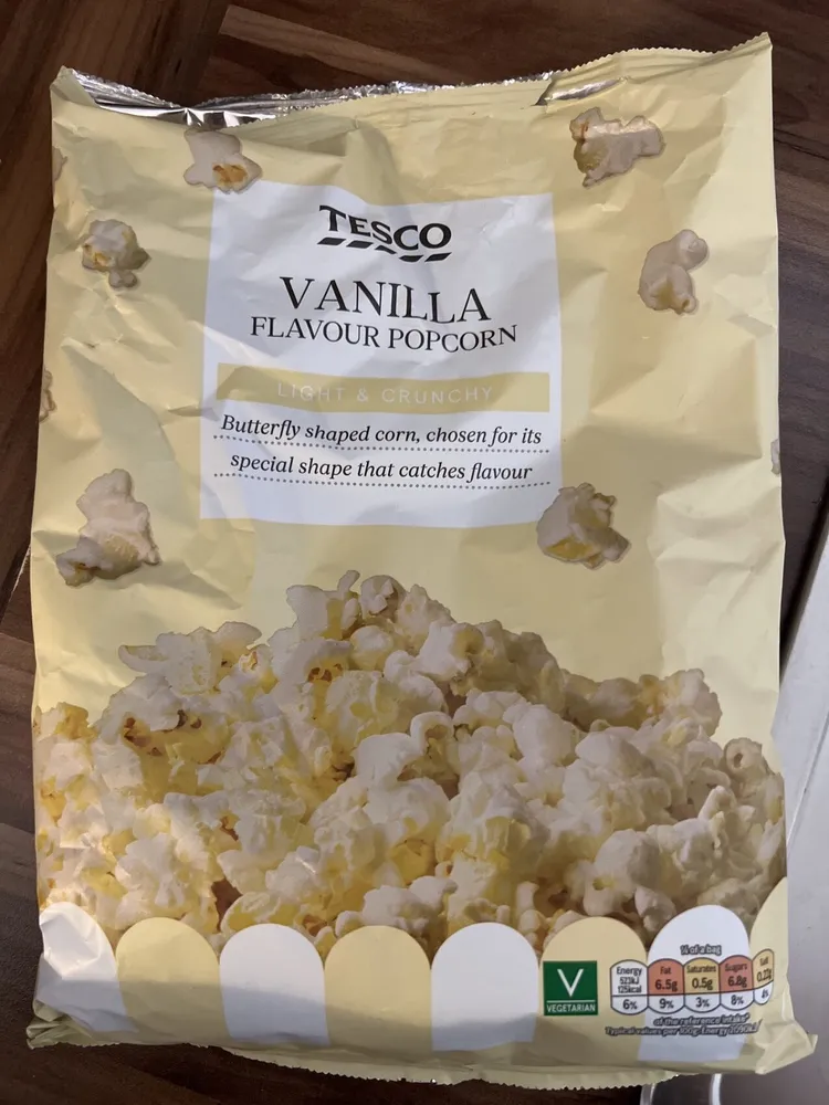 Vanilla Flavour Popcorn