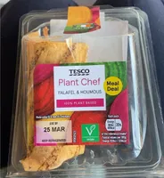 Tesco plant chef falafel and humus wrap