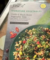 Chilli and black bean vegetable trio