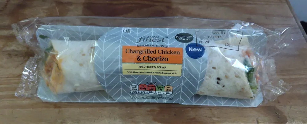Chargrilled Chicken & Chorizo Multiseed Wrap