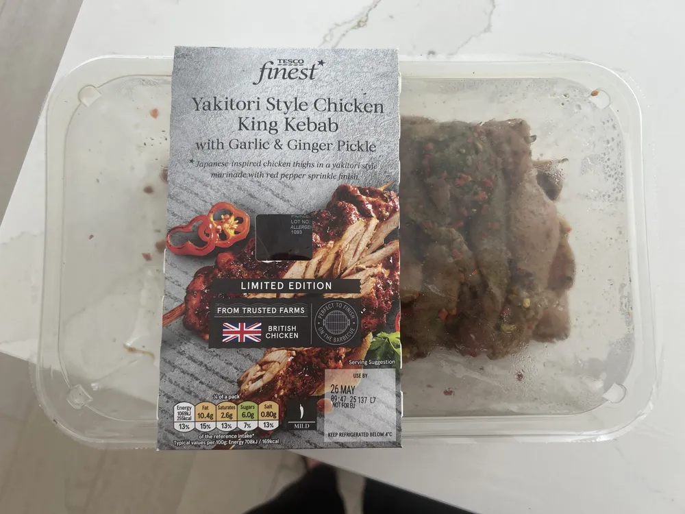 Tesco finest Chicken Yakitori Kebab