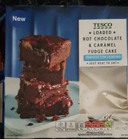 Loaded hot chocolate and caramel fudge cake