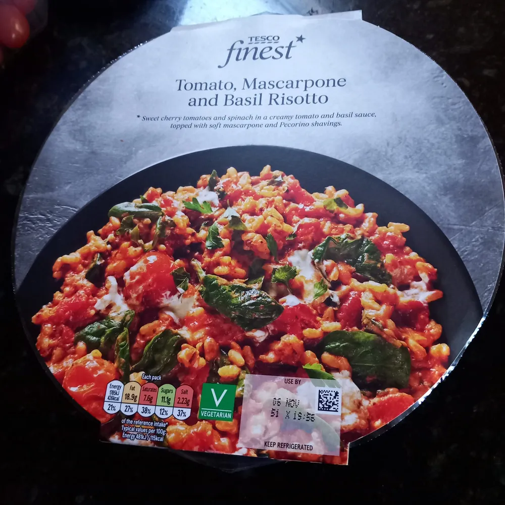Tomato, Mascarpone and Basil Risotto