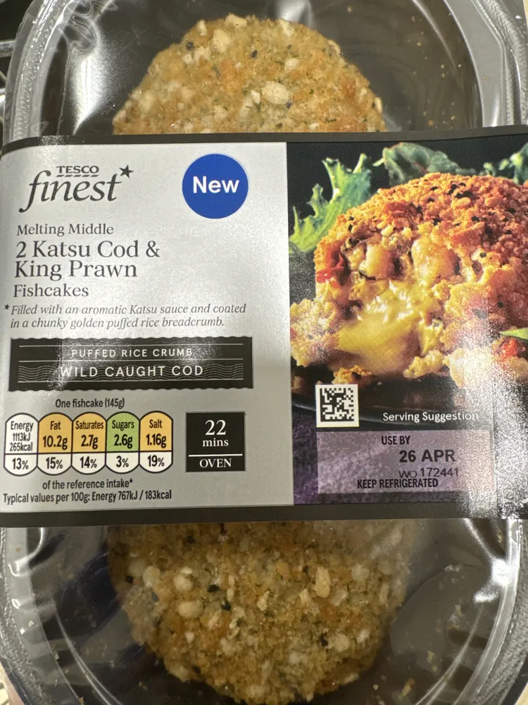 2 Katsu Cod & King Prawn Fishcakes