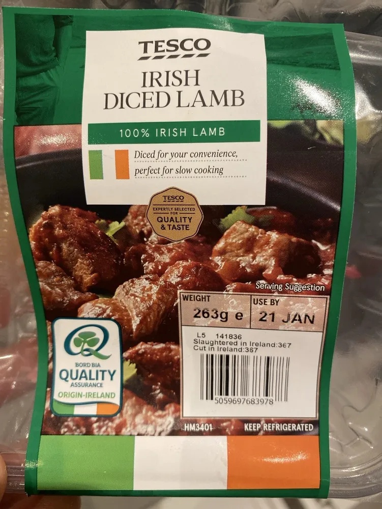 Irish Diced Lamb
