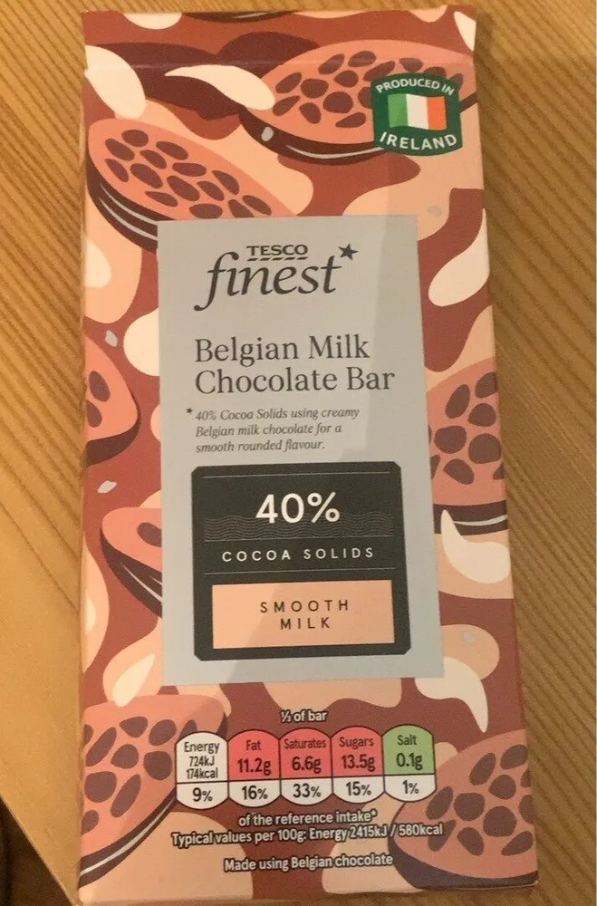 Belgian Milk Chocolate Bar