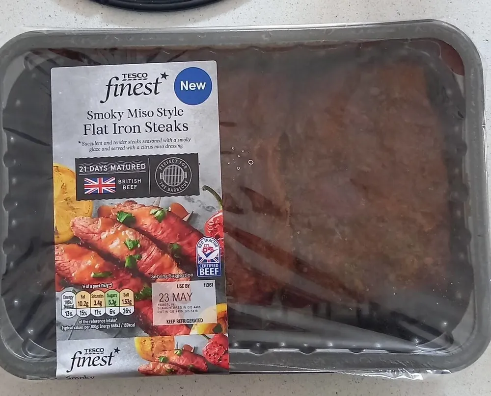 Flat iron steaks