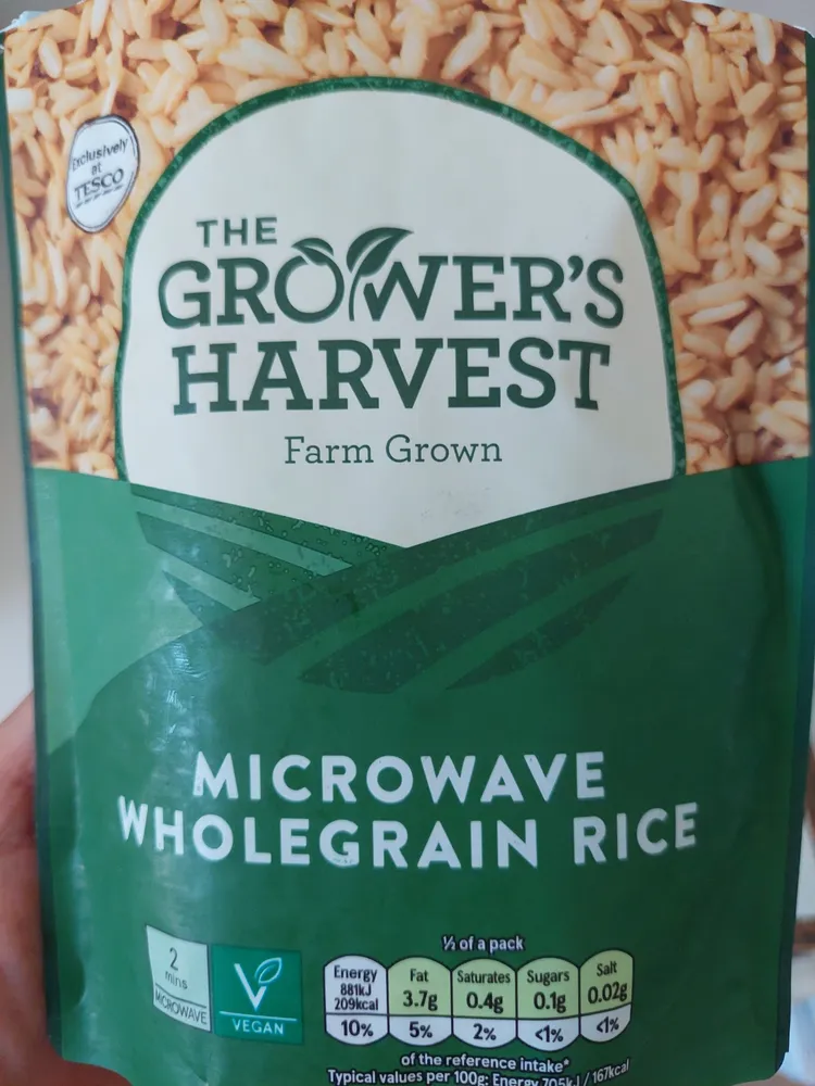 Growers Harvest Microwave Wholegrain Rice