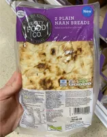 2 plain naan breads