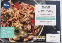Slow Cooked Chicken Gyros with a Tzatziki Style Dressing