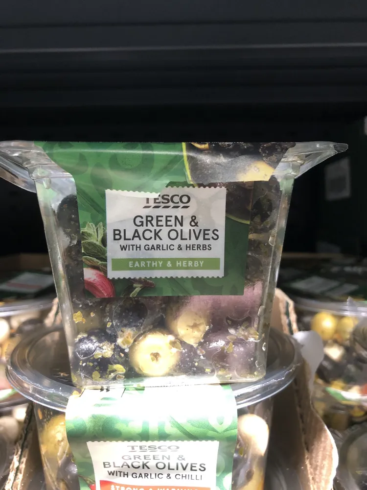 Green And Black Olives With Garlic And Herbs